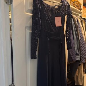 Hello Molly Midnight Blue Lace Dress